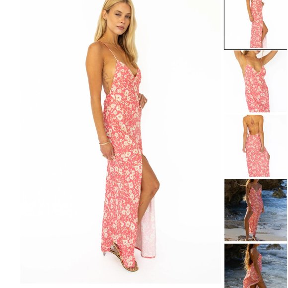 RESA CAMILLE SLIP DRESS IN GUAVA - NWT - Picture 3 of 6